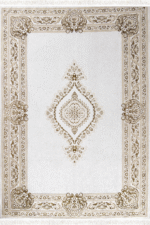 Arya 2604 Gold - Gold ve Bej Renk Tonlarında Gösterişli Halı