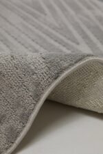 Eyfel 3107 Gri - Çağdaş Stil Zigzag Gri Halı Modeli - Görsel 5