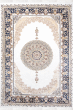 Herat 2804 Mavi- Geleneksel Motifli Göz Alıcı Göbek Deseni