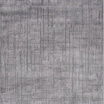 London 9006 Gri - Soyut Çizgili Gri Halı Tasarımı