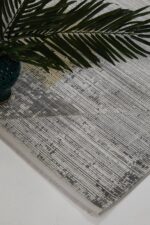 Naturel 1710 Gri Sarı - Asimetrik Desenli Gri Sarı Tasarım Halı - Görsel 6