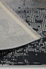 Naturel 1711 Siyah Taba - Modern Loft Dekorlara Uygun Siyah Taba Halı - Görsel 3