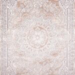 Naturel 1713 Kahve - Gösterişli Detaylı Orta Alan Halısı