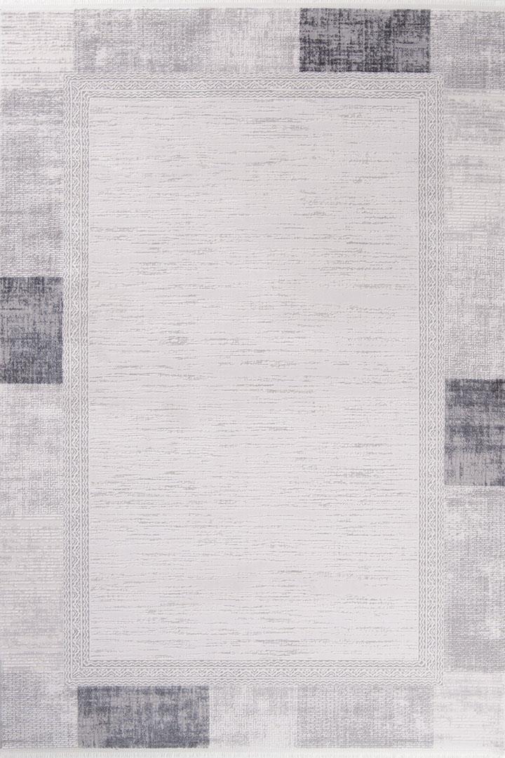 Nita 1201 Gri - Çağdaş Stil Kare Dokulu Salon Halısı - Binbirdesen Halı Nita 1201 Gri - Çağdaş Stil Kare Dokulu Salon Halısı - Görsel 1