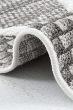 Step 2202 Gri - Göz Alıcı Elmas Motifli Gri Halı - Görsel 3