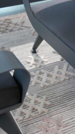 Step 2205 Gri - Dokulu Etnik Desenli Gri Halı - Görsel 9