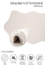 Wonder 9701 Krem - Krem Post Halı ile Modern & Rustik Uyumu - Görsel 2