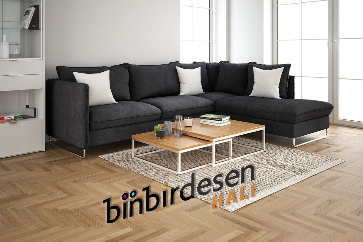 Köşe Koltuklu Bir Oturma Odası İçin Nasıl Halı Boyutu Seçmeliyim? - Binbirdesen Halı Köşe Koltuk Salon Halısı