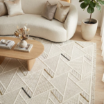 Dekorenti Bonn 8805 Krem Halı – Modern Geometrik Desenli Tozumaz Halı