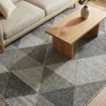 Dekorenti Bukle 1401 Gri - Geometrik Desenli Tozuma Halı