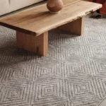 Dekorenti Prag 9206 Koyu Gri – Modern Örgü Saçaklı Yumuşak Tuşeli İskandinav Halı