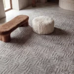 Dekorenti Prag 9210 Koyu Gri – Modern Örgü Saçaklı Yumuşak Tuşeli İskandinav Halı