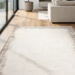 Enti Eliza Plus 3401 Kahve - Modern Çerçeve Desenli Akrilik Halı