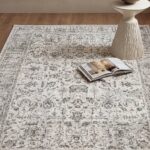 Romans Etro 2705 Gri - Çerçeveli Vintage Halı