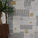 Romans Naturel 1709 Gri Sarı - Patchwork Geometrik Modern Halı